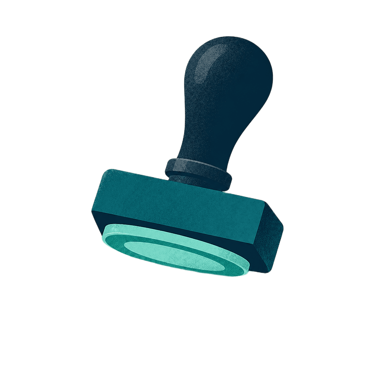 A rubber stamp, representing approval of inbox and domain health